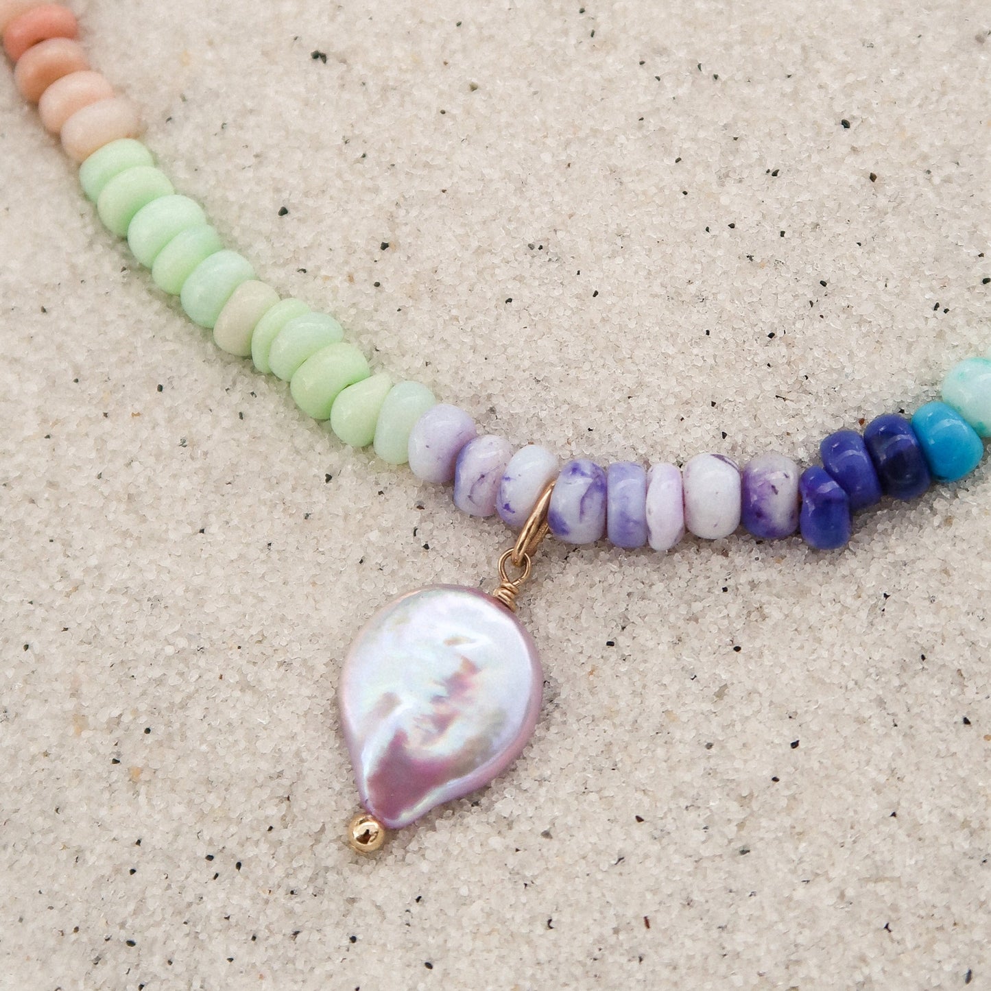 Locals Only Opal & Pearl Necklace