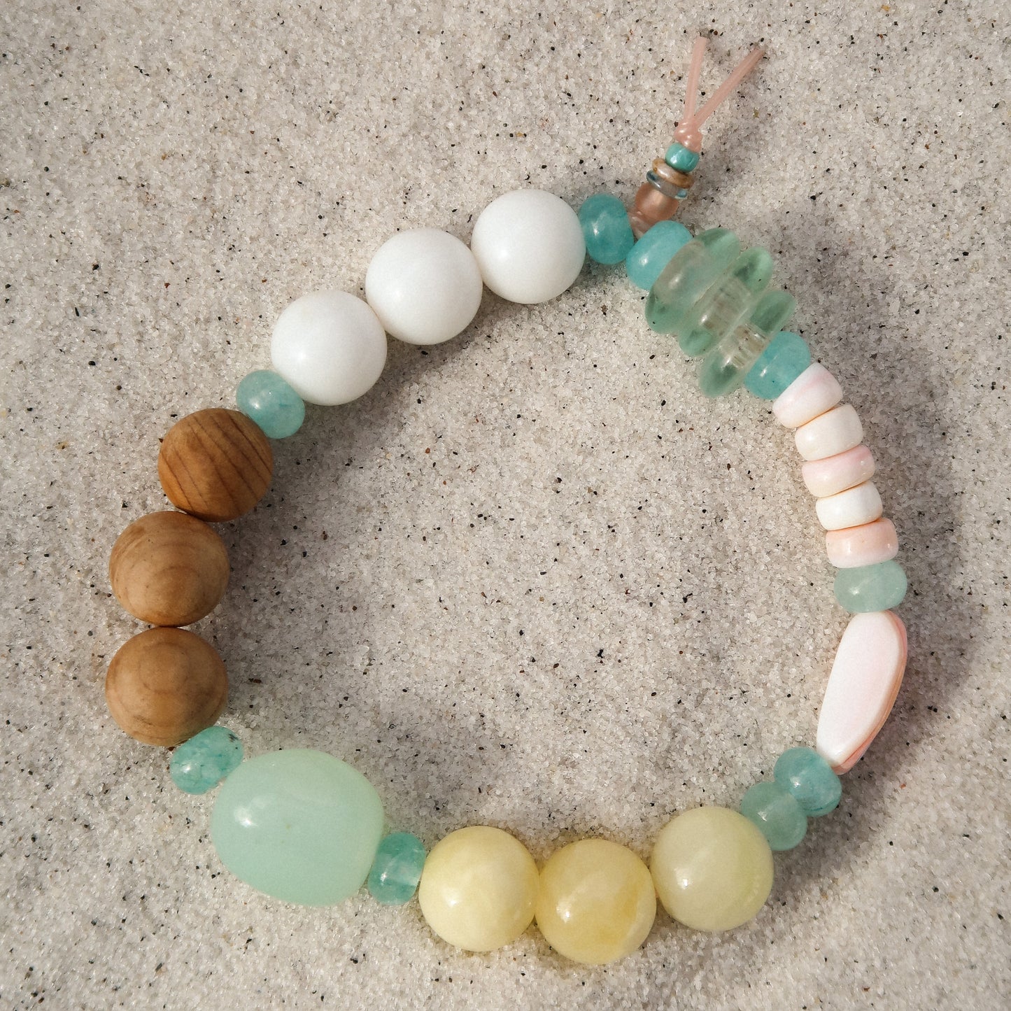 Collins Seaglass & Opal Bracelet
