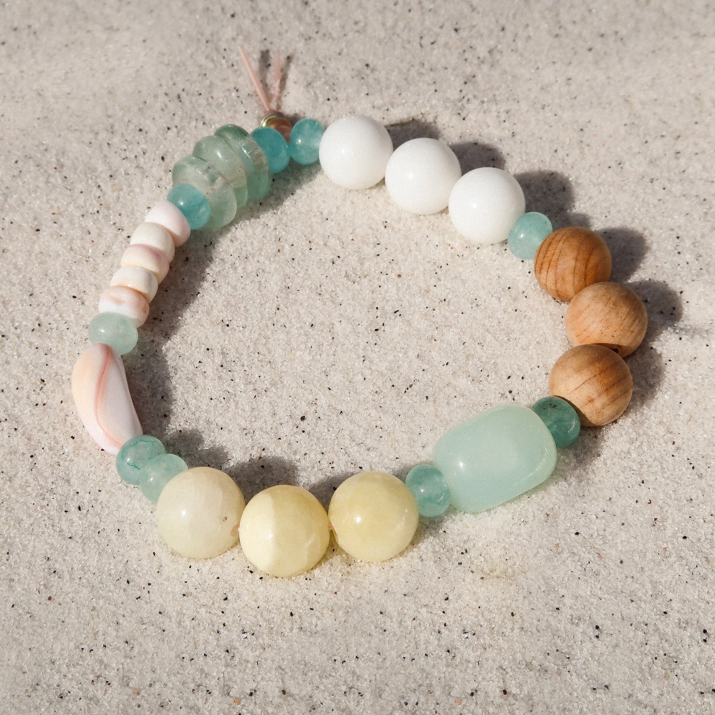 Collins Seaglass & Opal Bracelet