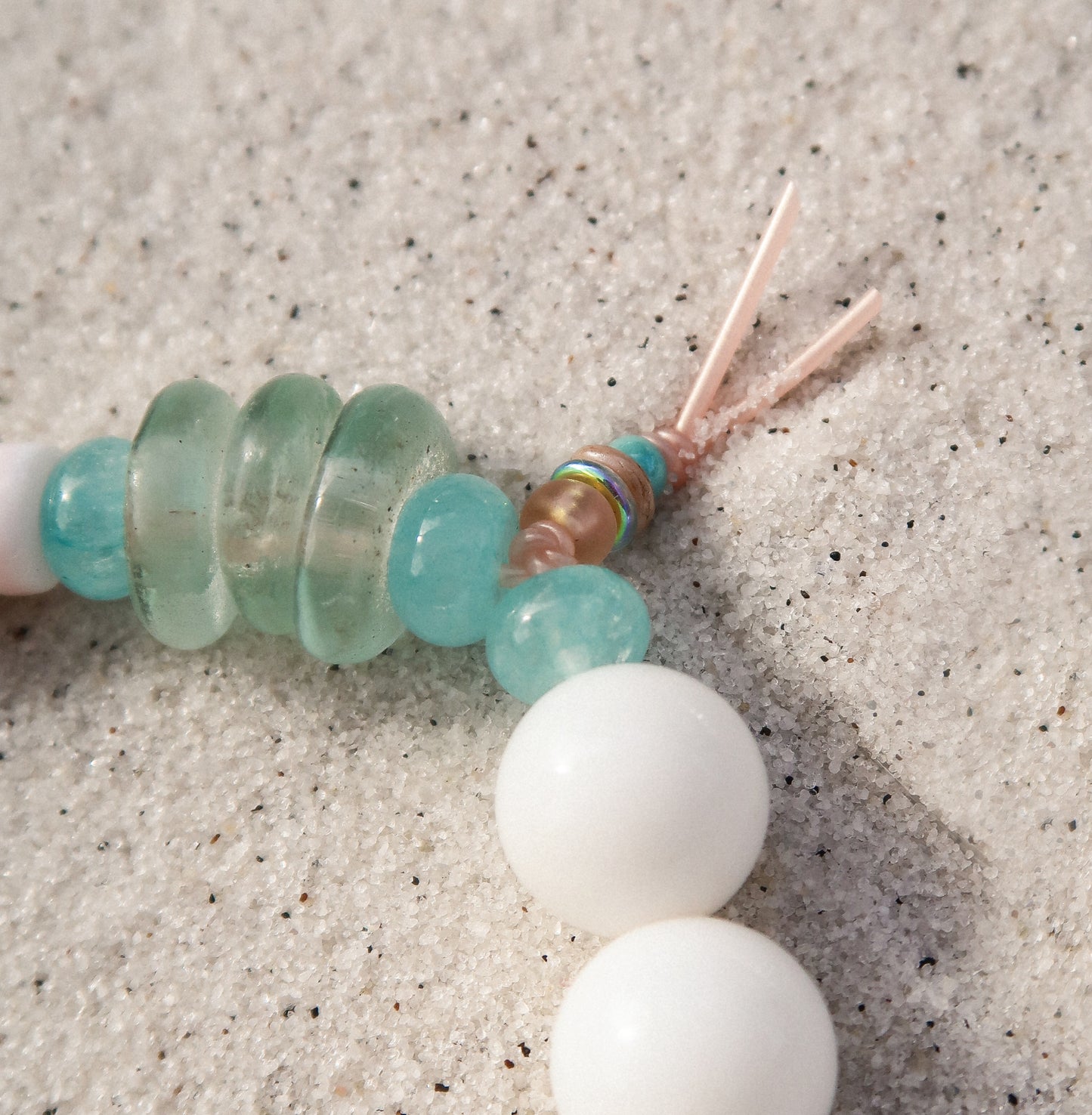 Collins Seaglass & Opal Bracelet