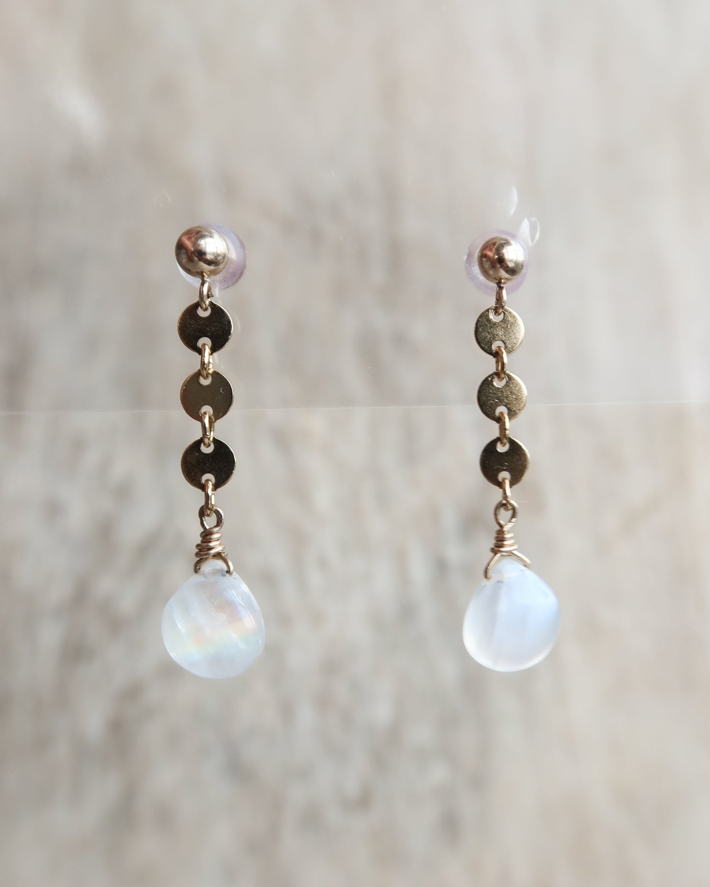 Splash Earrings in Moonstone