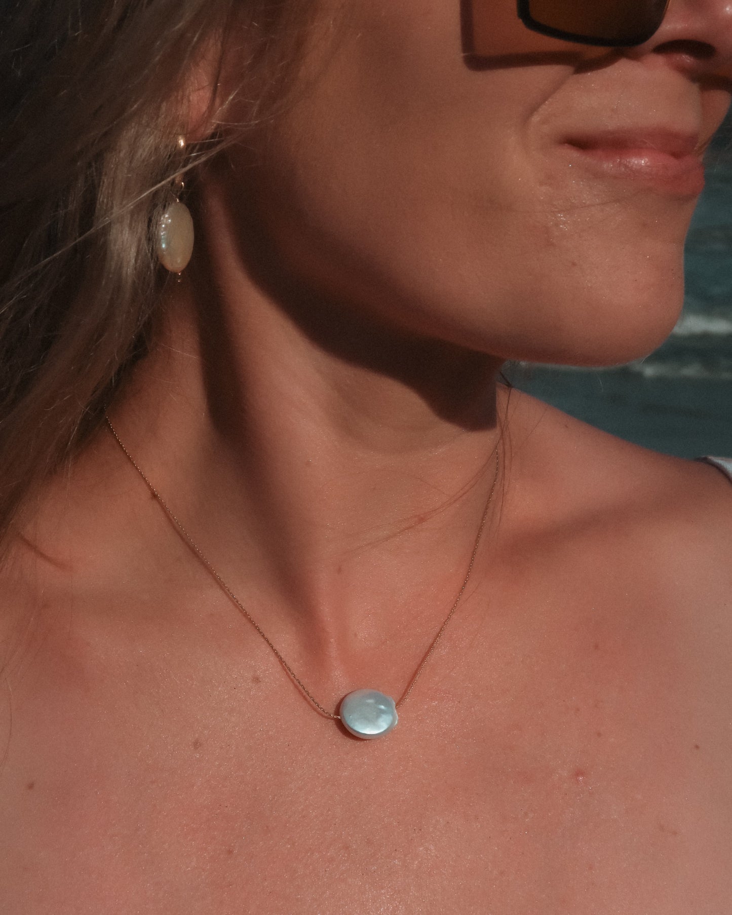 Elizabeth Gold Pearl Necklace