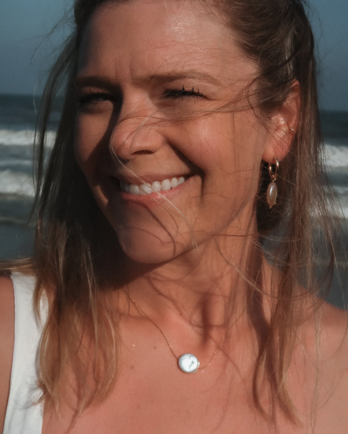 Elizabeth Gold Pearl Necklace
