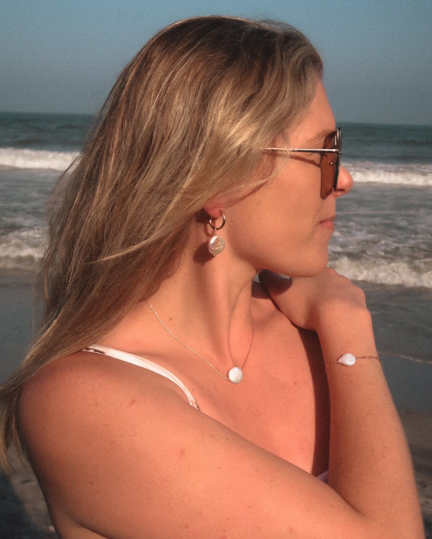 Elizabeth Gold Pearl Necklace