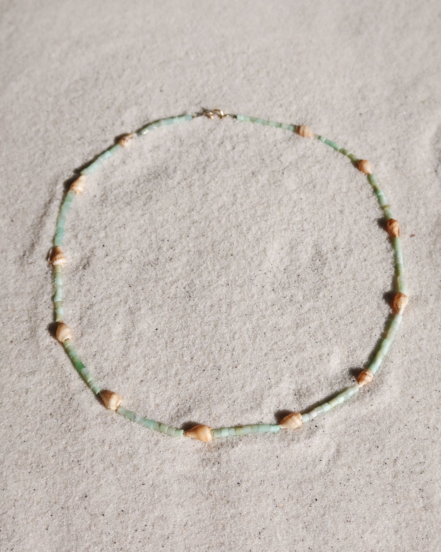 Seafoam Tulip Shell Necklace