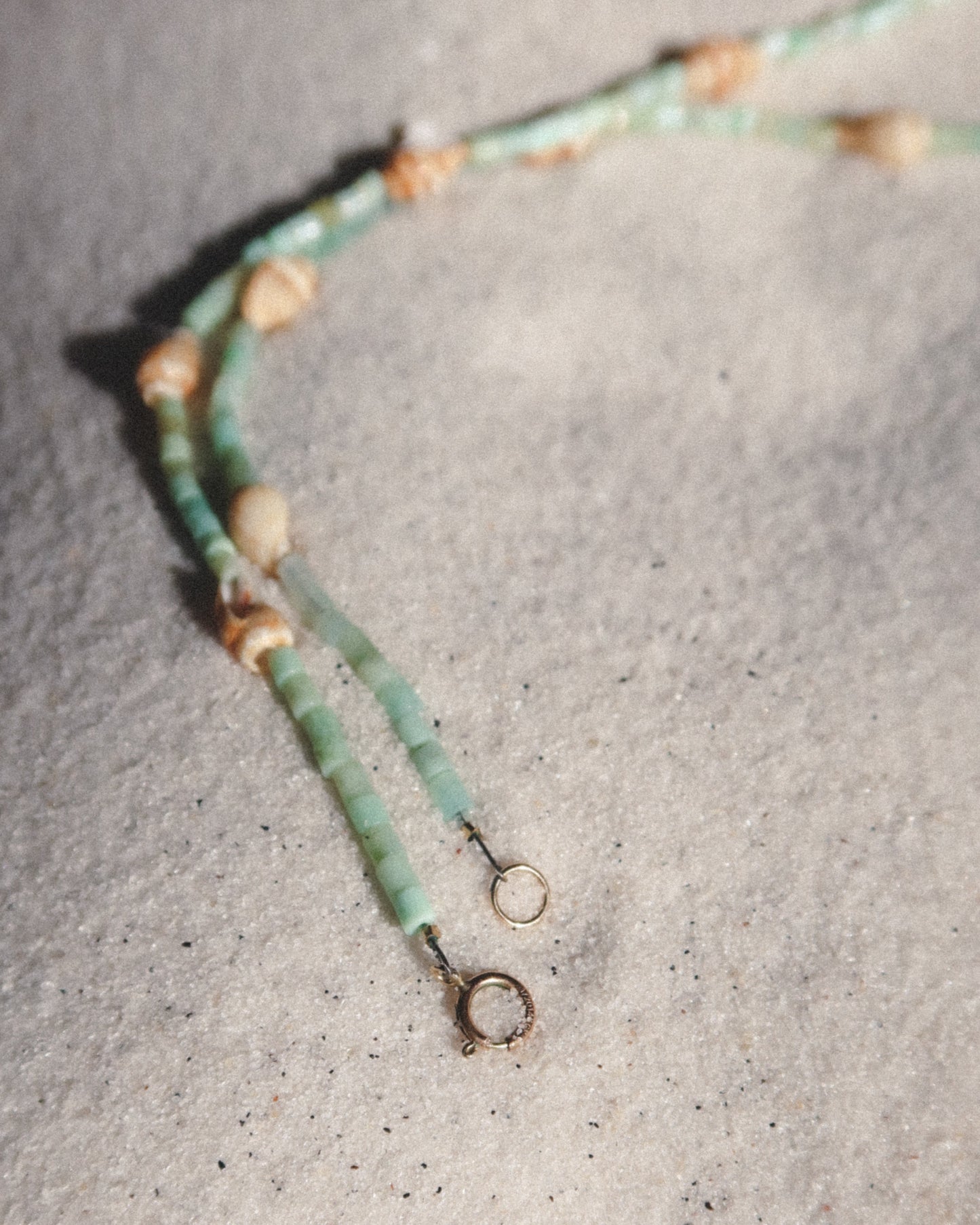 Seafoam Tulip Shell Necklace