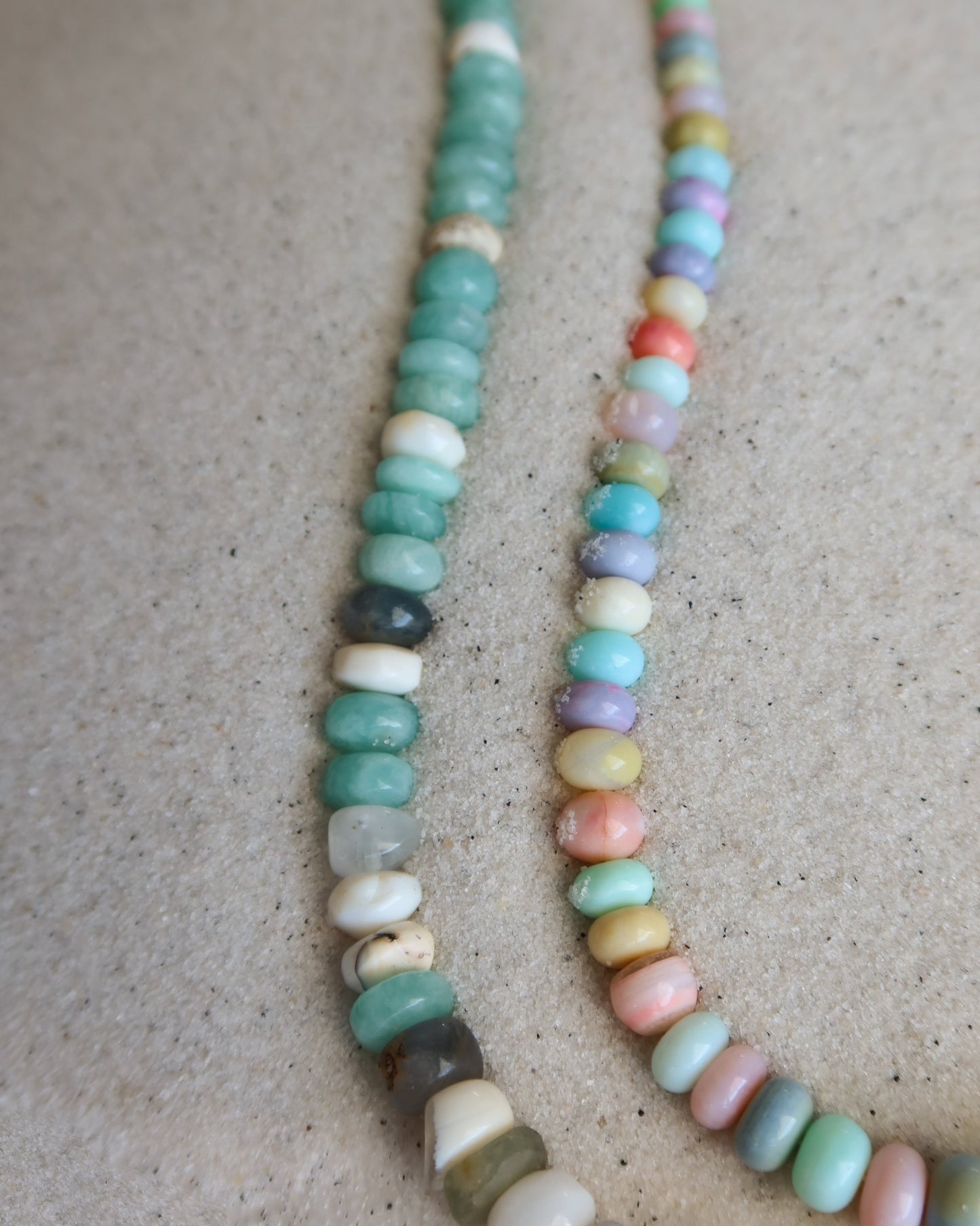 Windward Carabiner Opal Necklace in Rainbow