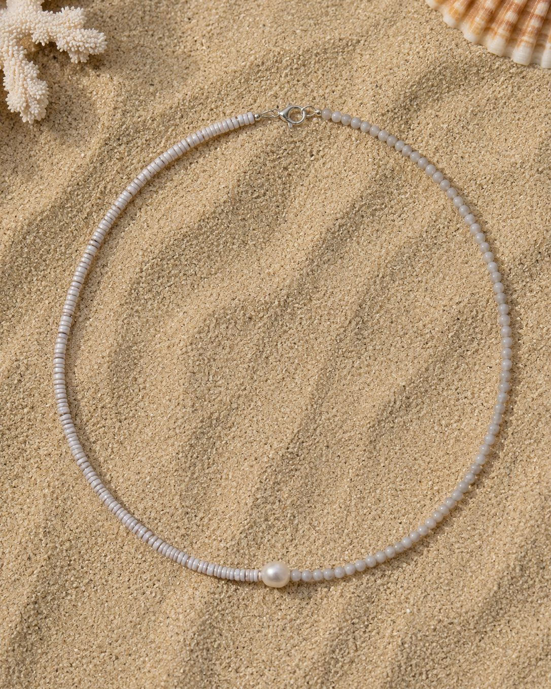 Halfway Pink Pearl Necklace