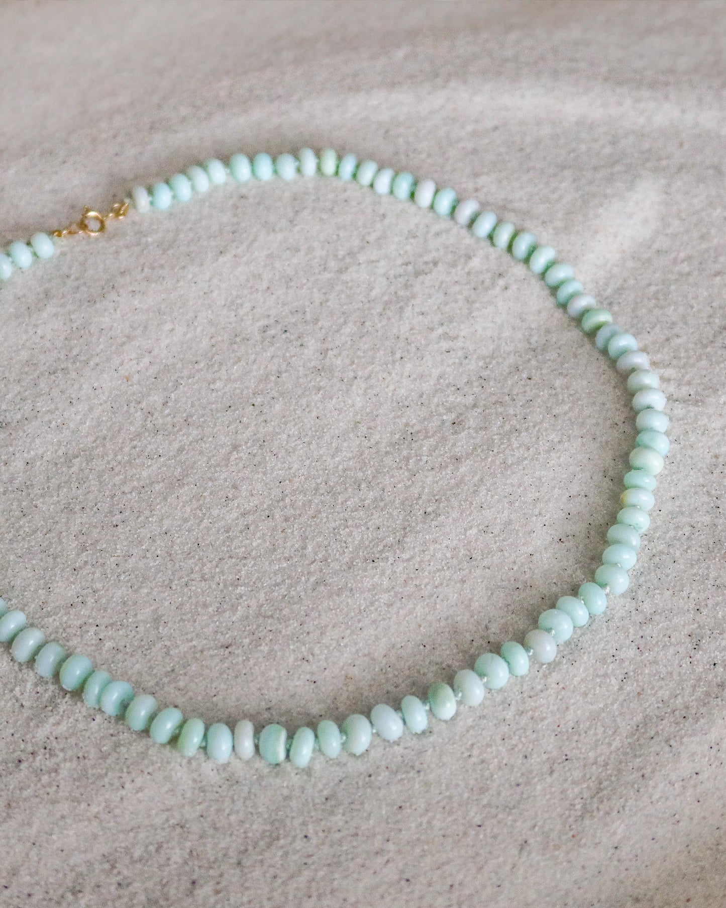 Mint Chip Knotted Opal Necklace