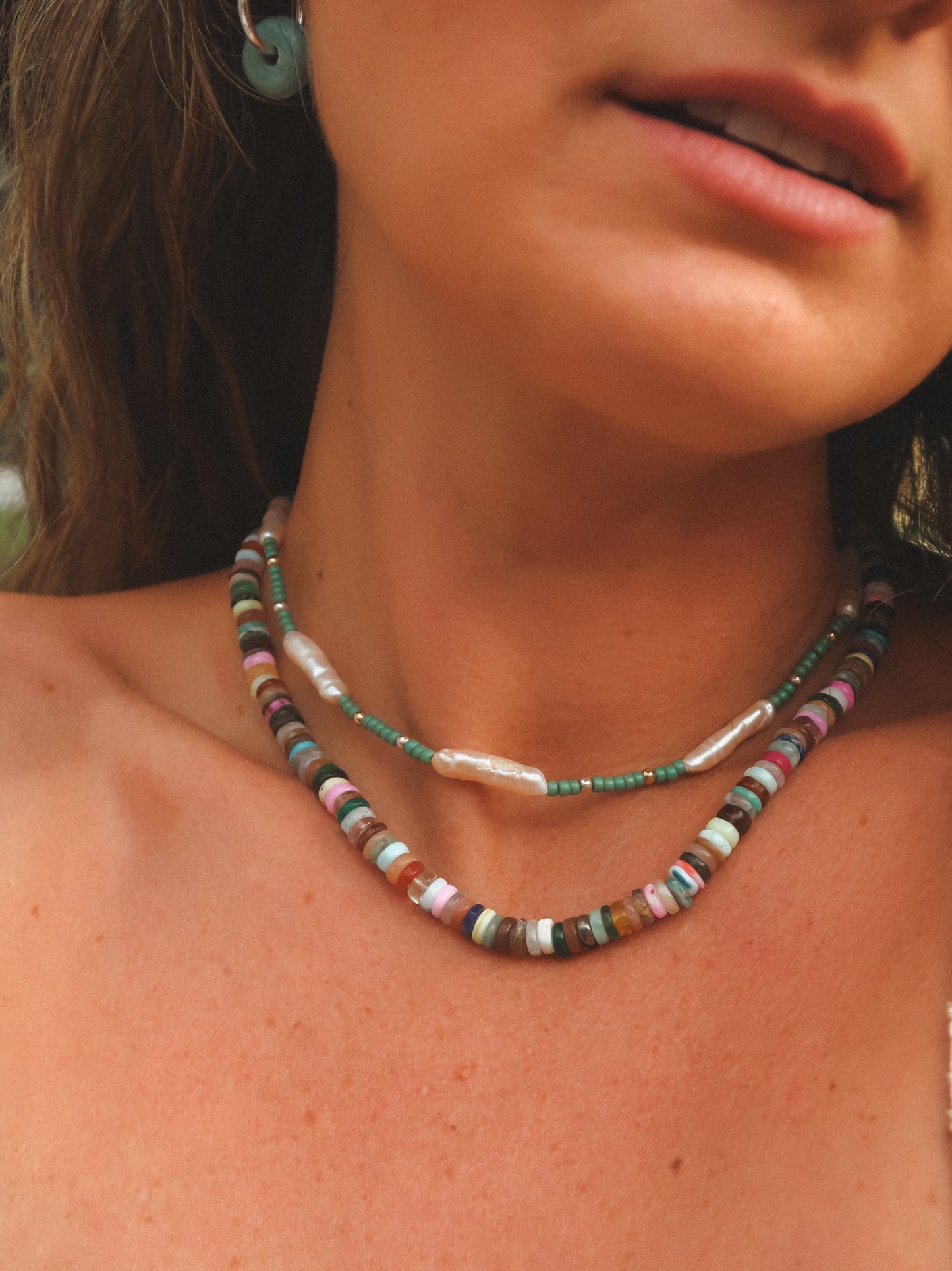 Large Confetti Heishi Necklace