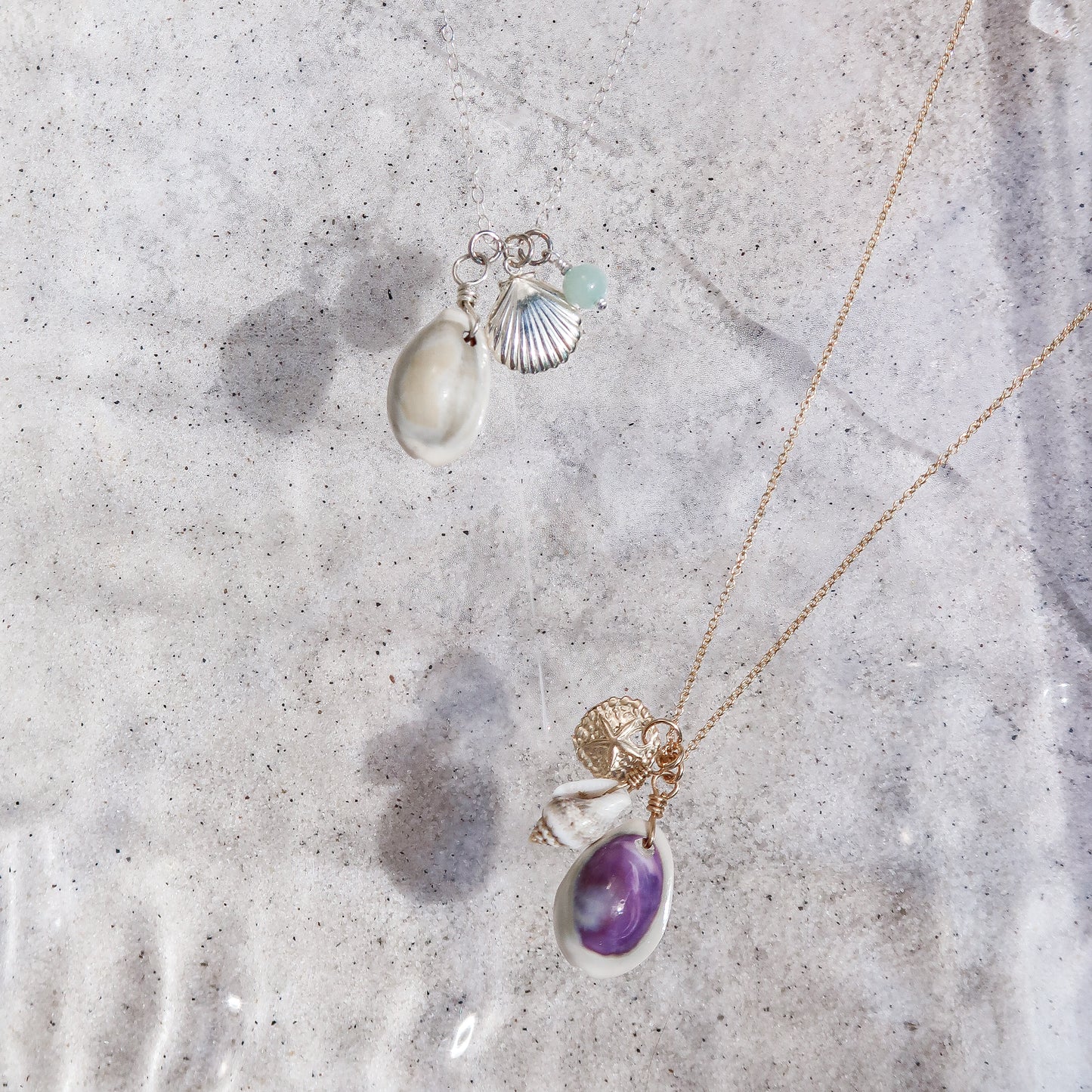 Essenshell Charm Necklace - Silver