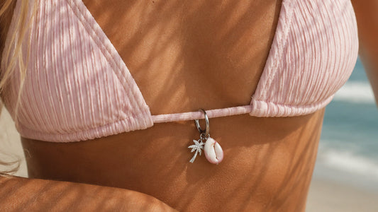 Palm Tree Conch Charm