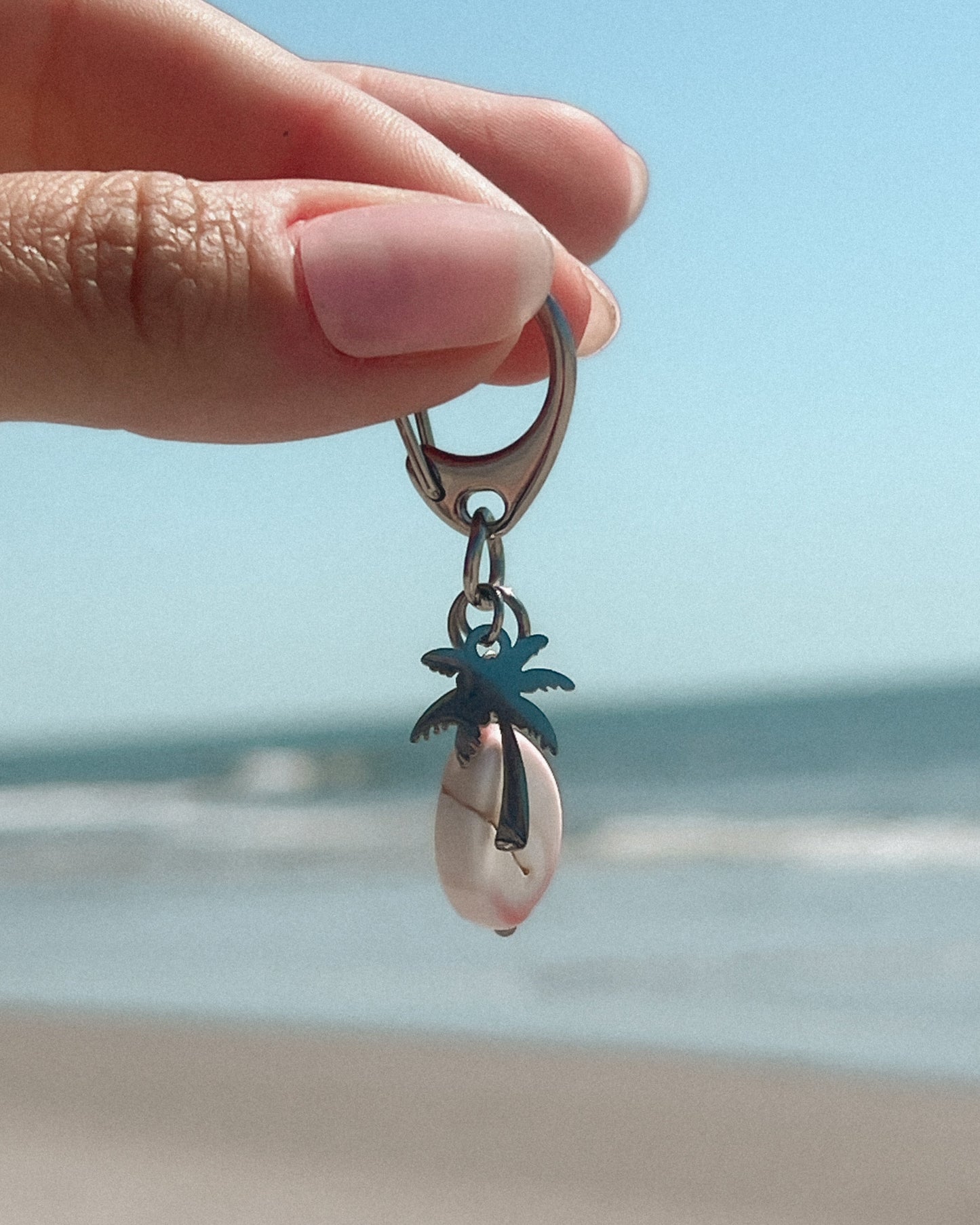 Palm Tree Conch Charm