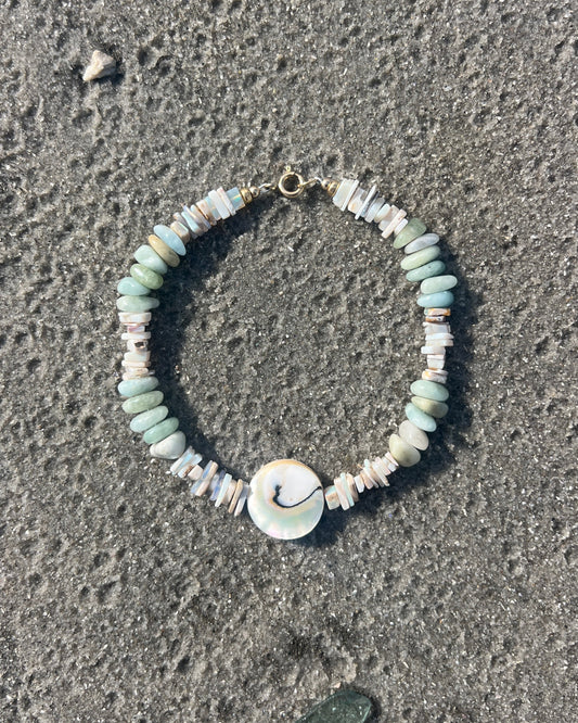 Spindrift Opal Anklet