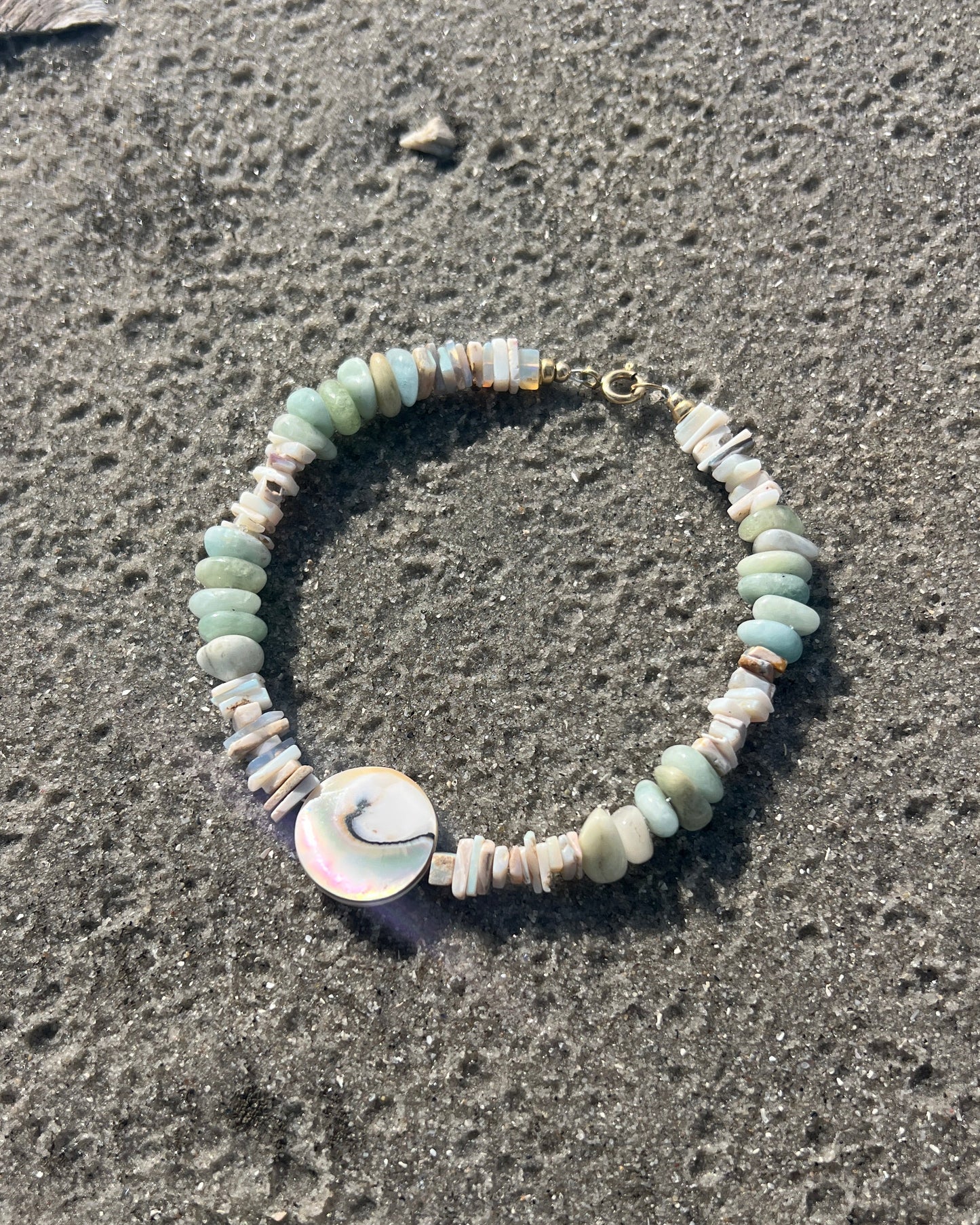 Spindrift Opal Anklet
