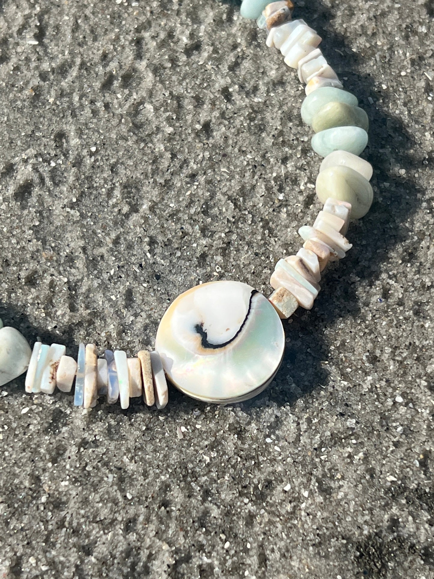 Spindrift Opal Anklet