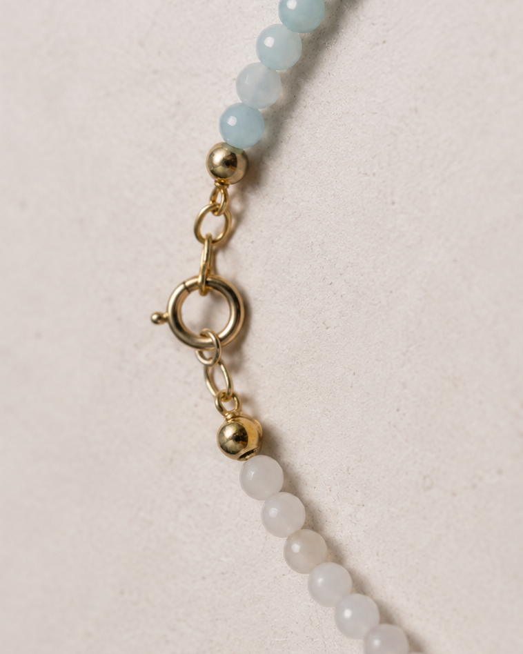 Halfway Blue Pearl Necklace