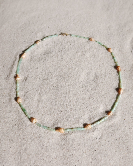 Seafoam Tulip Shell Necklace