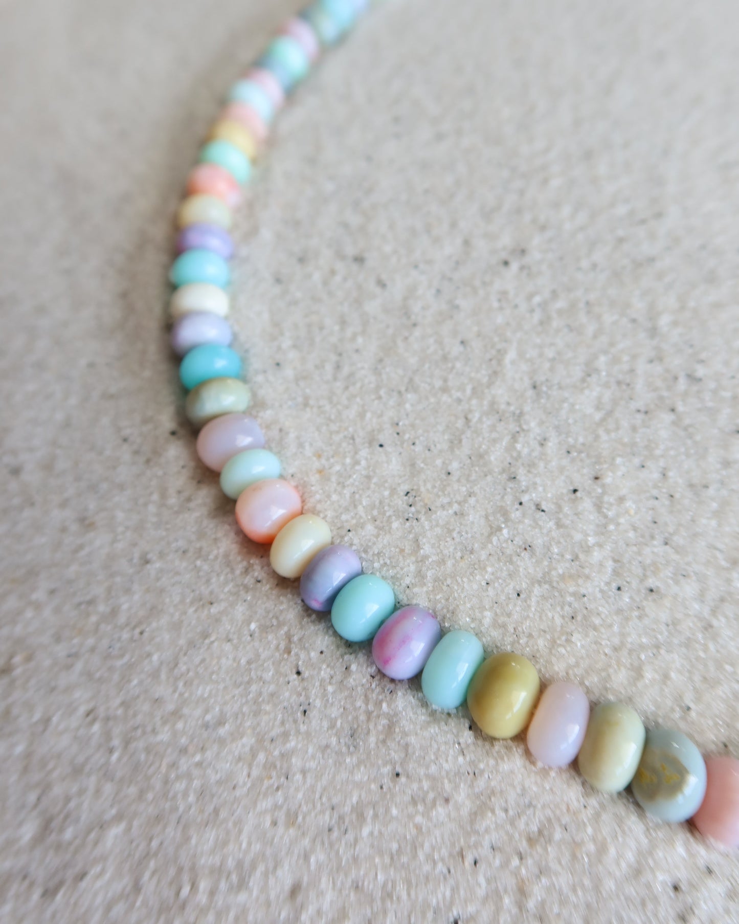 Windward Carabiner Opal Necklace in Rainbow