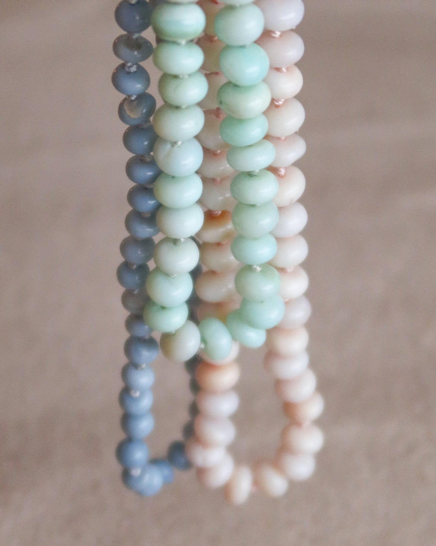 Mint Chip Knotted Opal Necklace