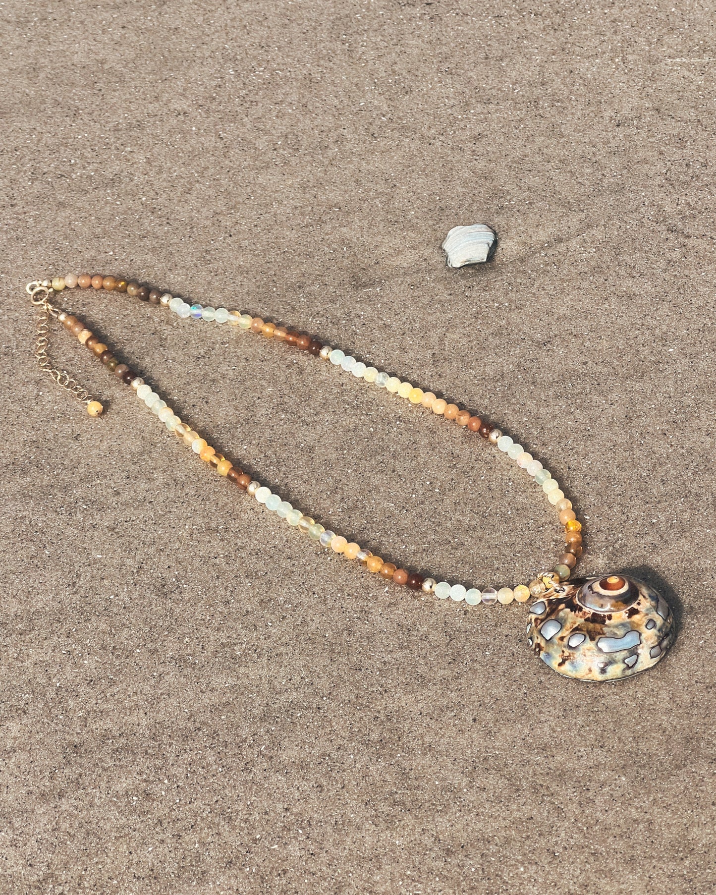 Mexican Turbo Shell Pendant Necklace