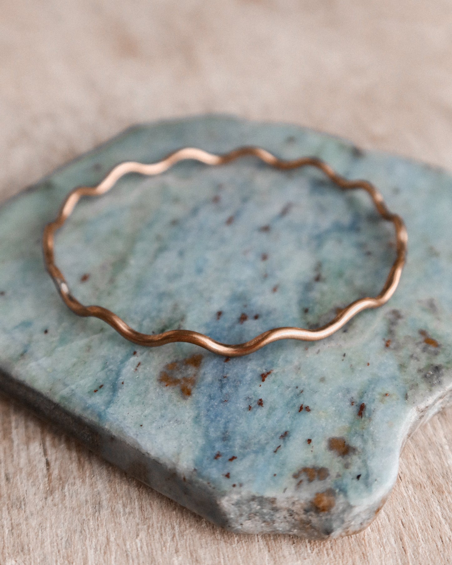 Medium Bronze Wave Bracelet