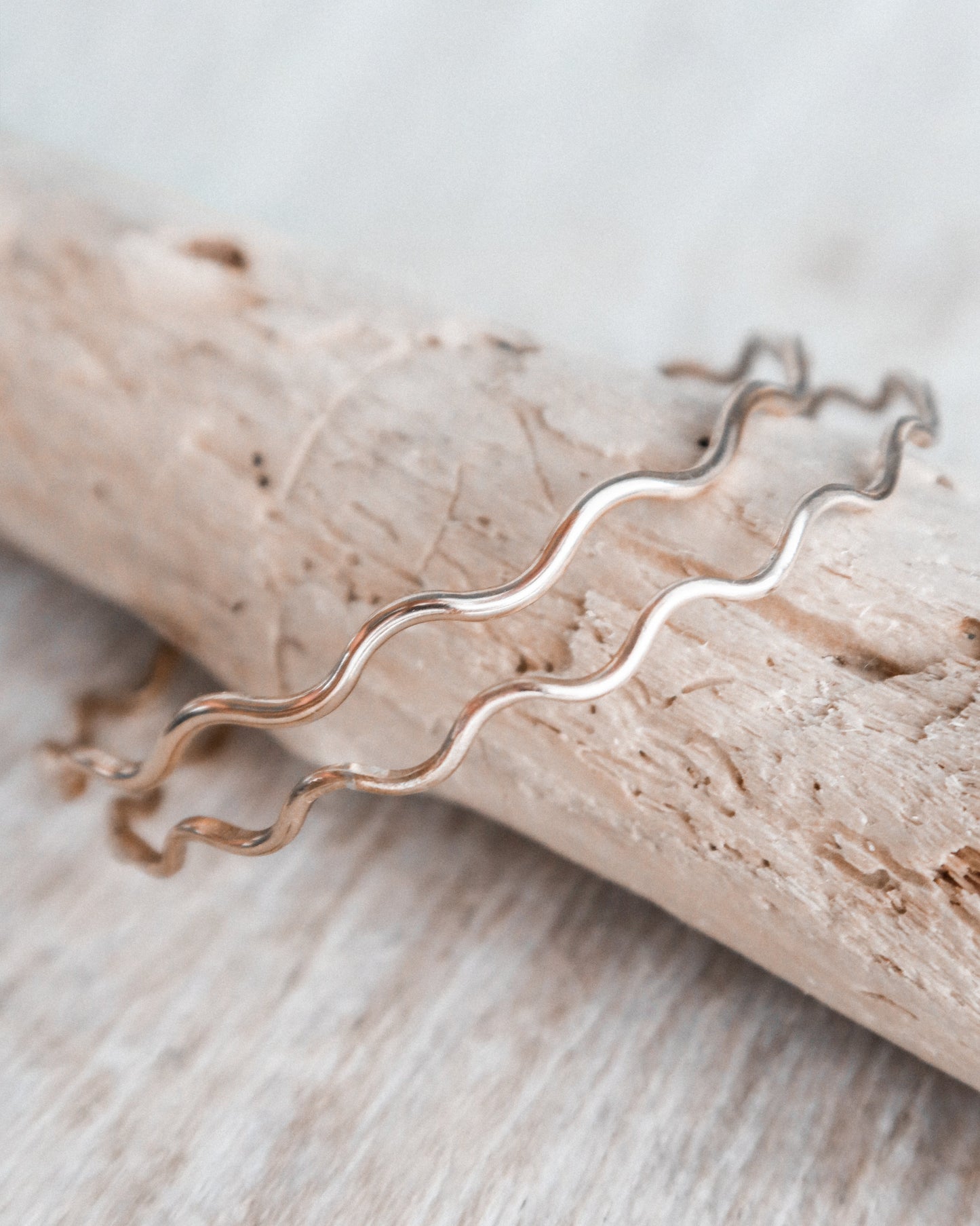 Medium Gold Wave Bracelet