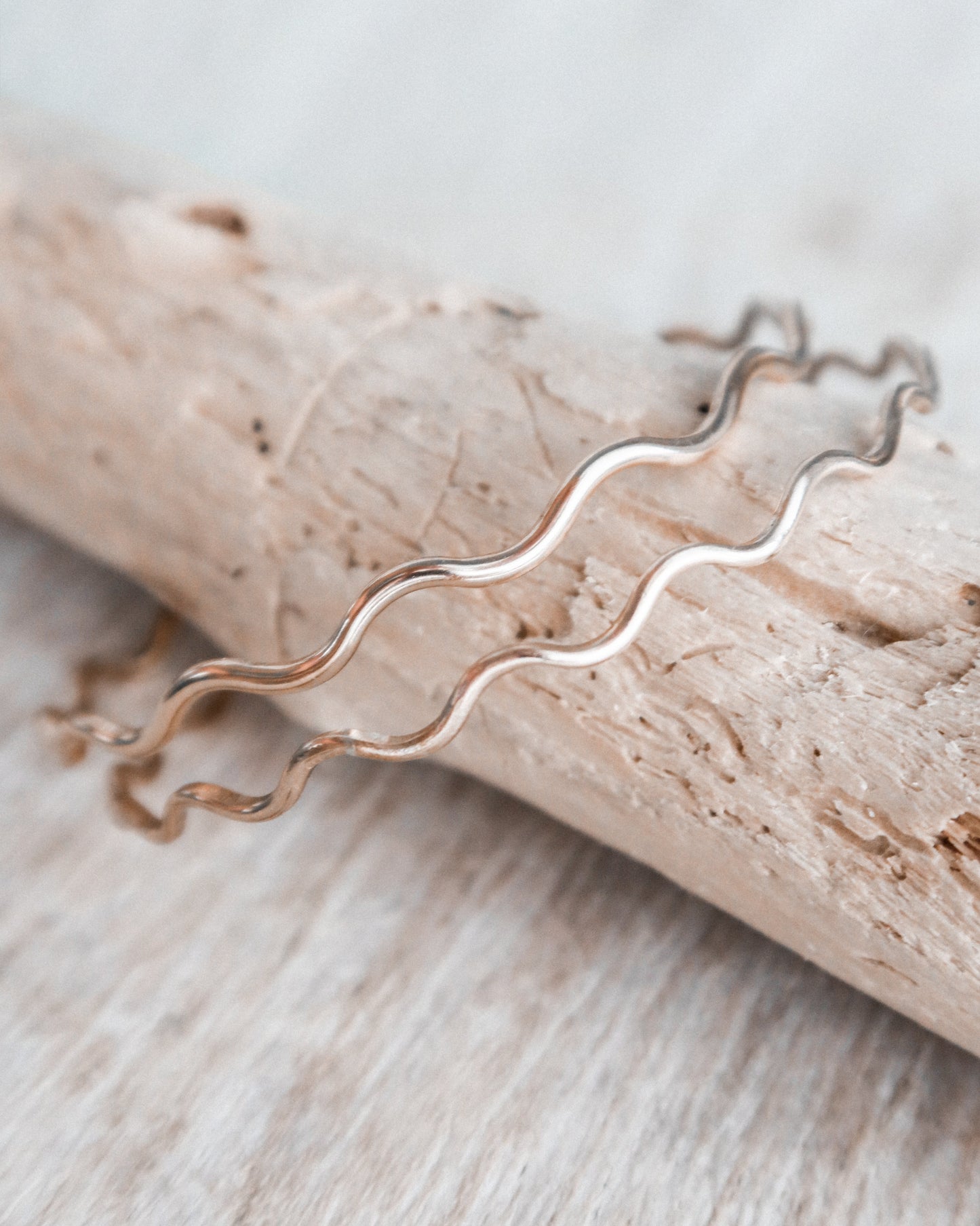 Lightweight Gold Wave Bracelet