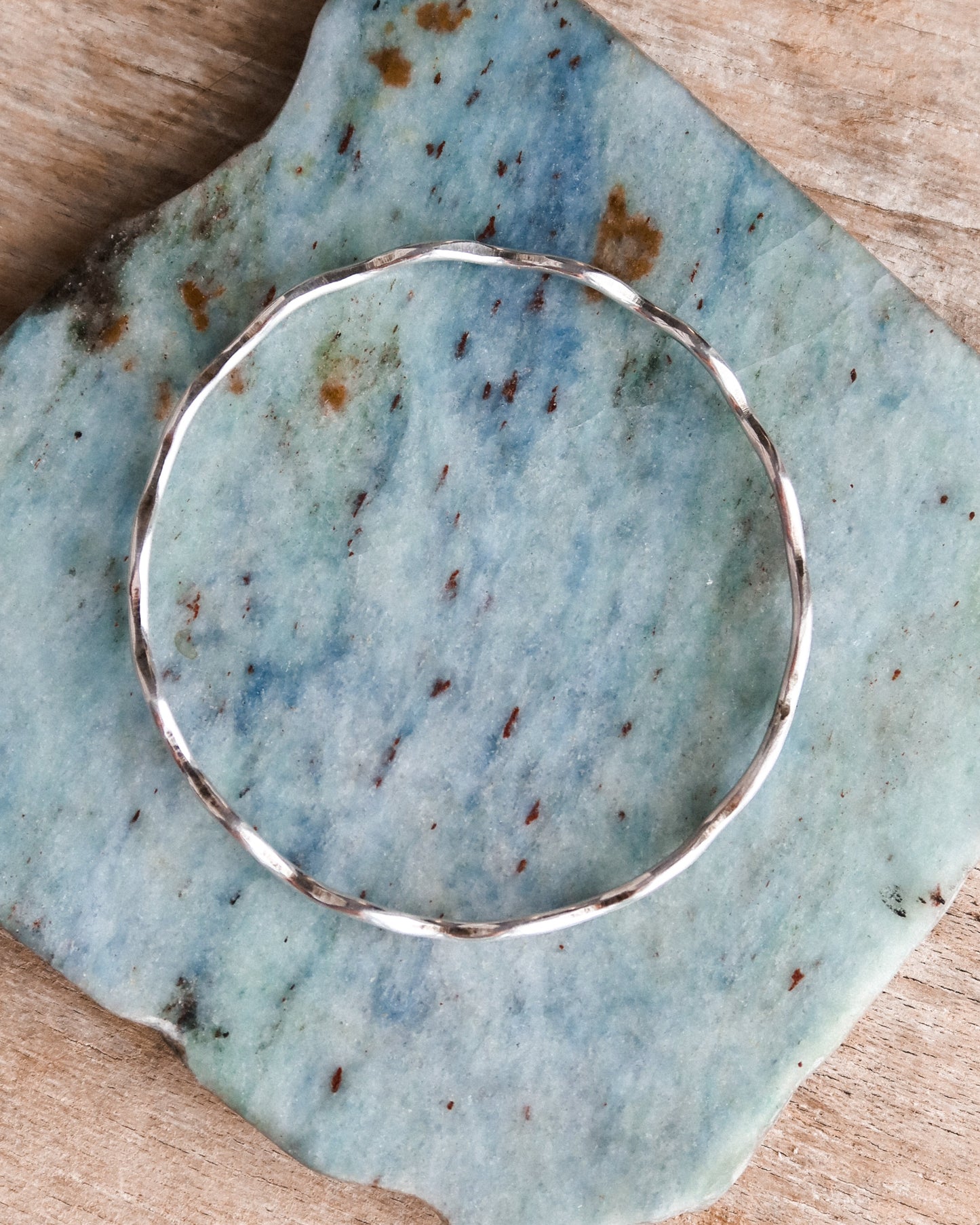 Medium Silver Wave Bracelet